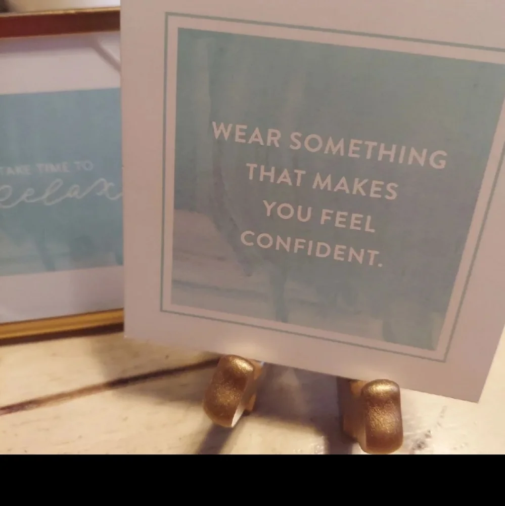 INSPIRATIONAL WELLNESS CARDS WITH GOLD FRAME By Zoe Brennan BNWT SO